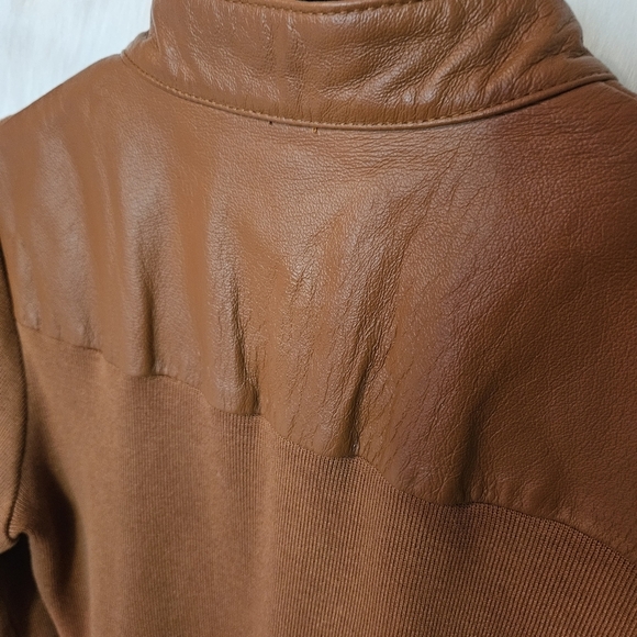 Nygard *Rare* Yellowstone Style Leather & Knit Sweater/Jacket - Picture 6 of 9